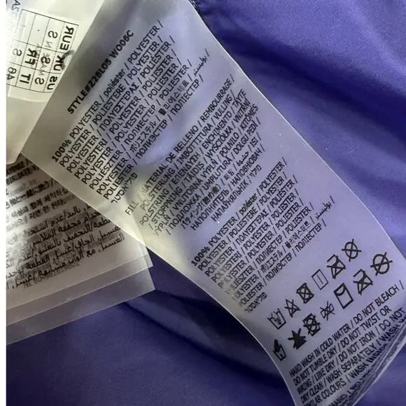 GUESS Men's Eco Elvis Reversible Logo-Print Puffer Jacket purple/blue small $148 - Picture 13 of 13